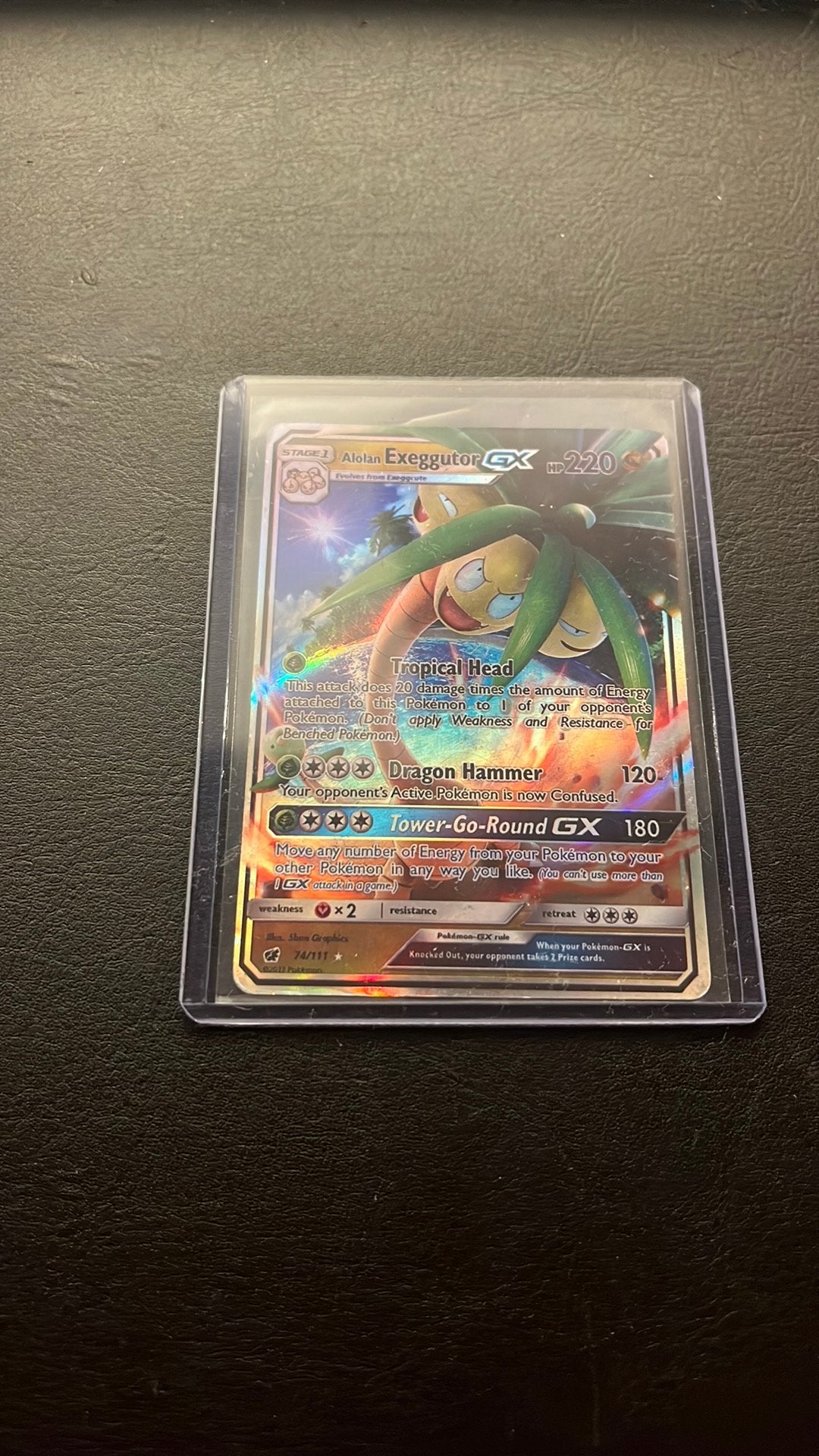 Alolan exeggutor GX 74/111, Ophalen of Verzenden, Zo goed als nieuw