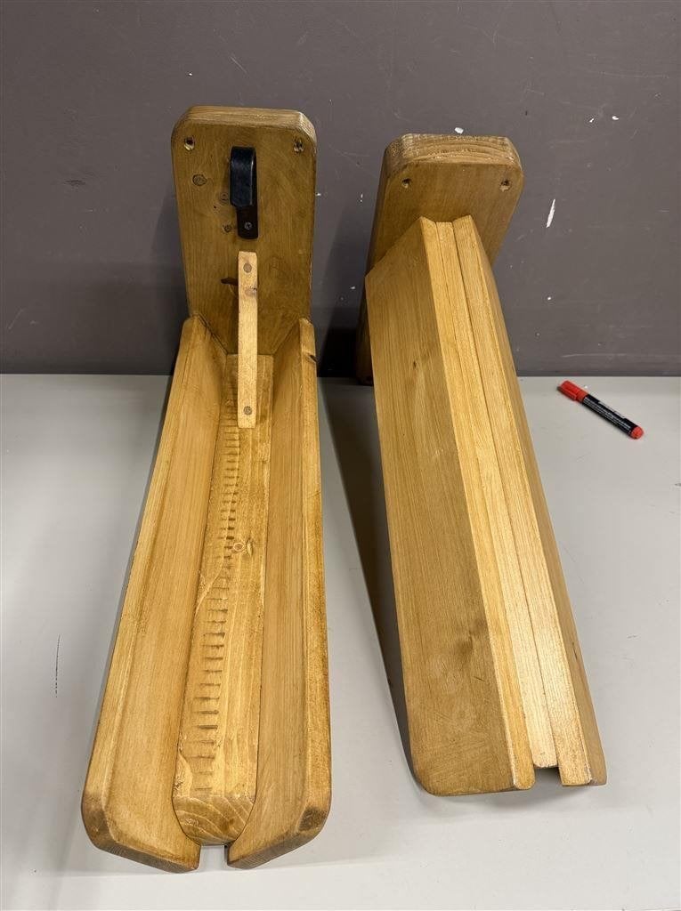 Houten zadelrekstandaard Handgemaakt met hoed-/hoofdstelhaak, Enlèvement ou Envoi, Comme neuf