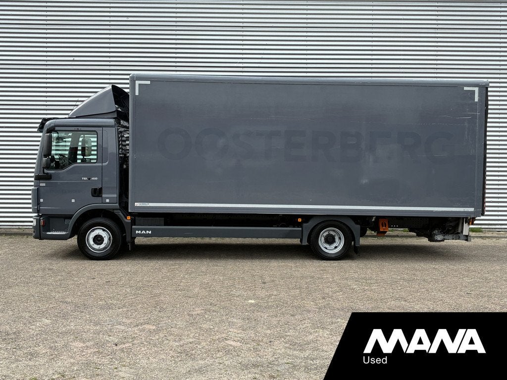 MAN TGL 8.160 4x2 BB Bakwagen Laadklep 1500 kg Lat om lat Ca, Auto's, Euro 6, MAN, Bedrijf, 2 zetels