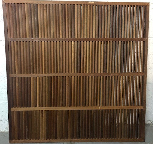 Tuinscherm bangkirai 180 x 180 cm, Tuin en Terras, Ophalen, 150 tot 200 cm, Nieuw, 150 tot 200 cm