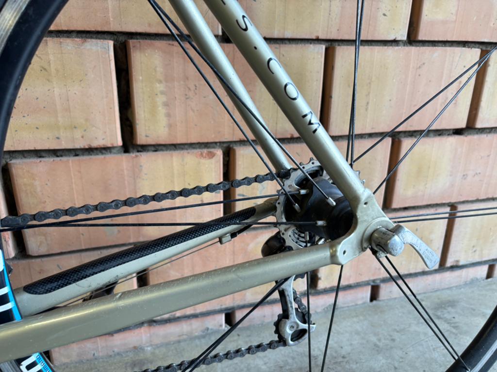 Racefiets, Fietsen en Brommers, Fietsen | Racefietsen, 26 inch, Velgrem, Zo goed als nieuw, 15 tot 20 versnellingen