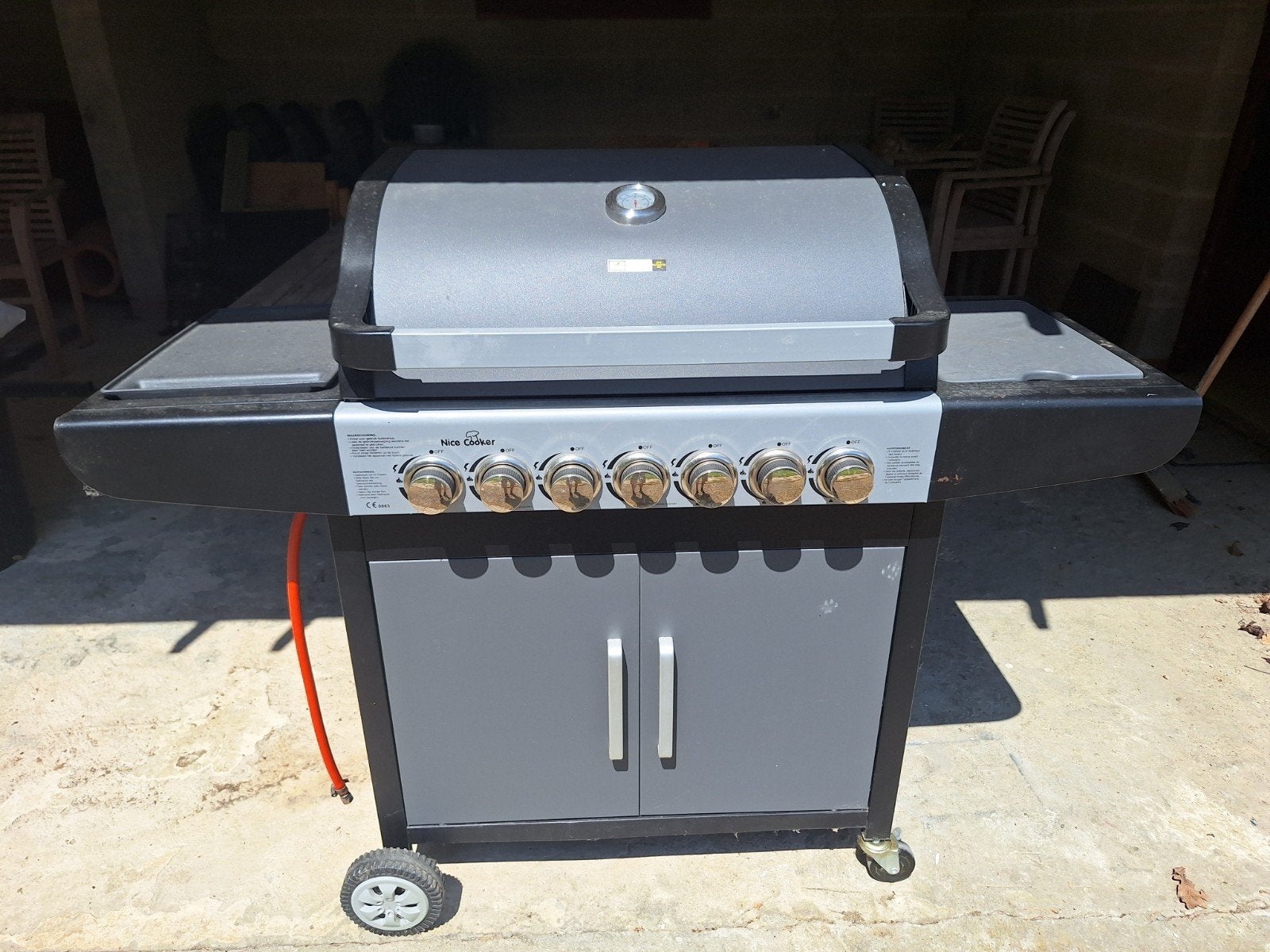 Gasbarbecue, Ophalen