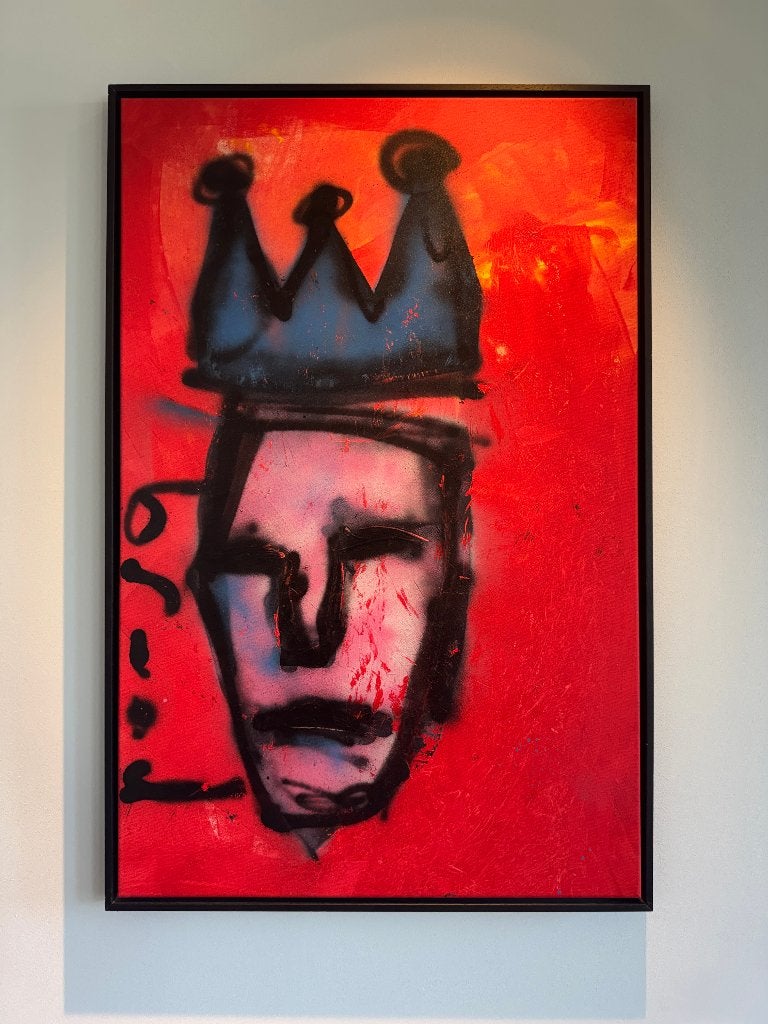 Herman Brood - Origineel werk, Antiek en Kunst, Ophalen, Abstract, Handgeschilderd, Gemengde techniek