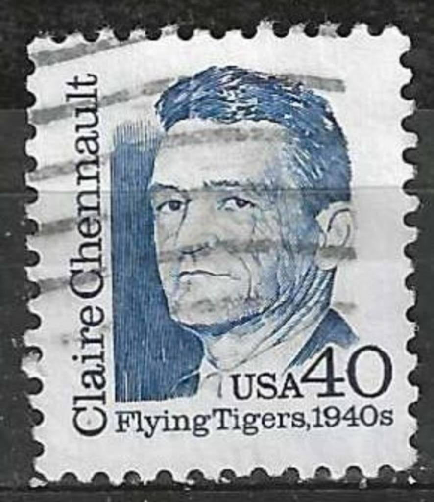 USA 1990 - Yvert 1921 - Claire Lee Chennault  (ST), Postzegels en Munten, Postzegels | Amerika, Gestempeld, Verzenden