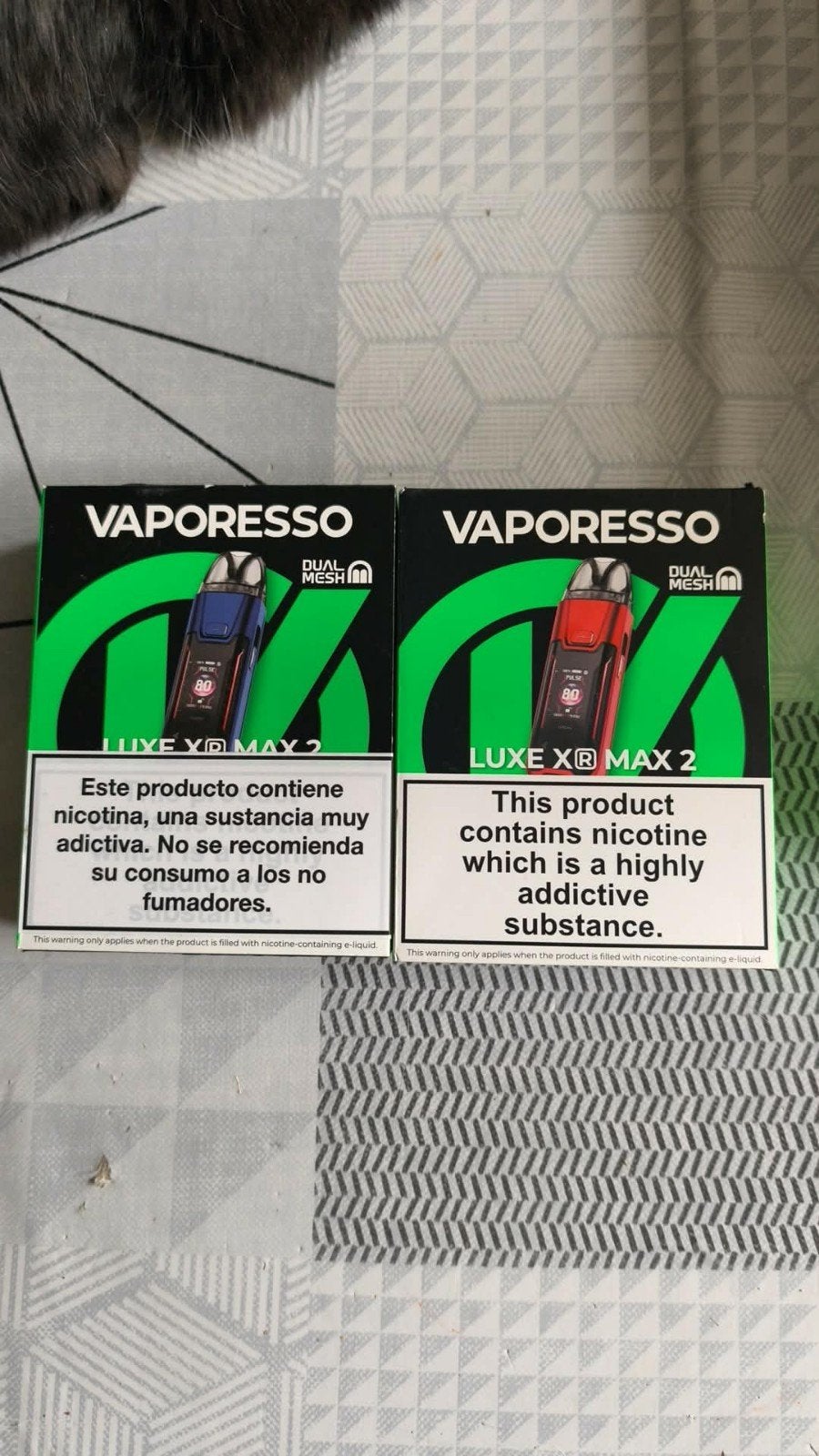 Cigarette eletronique, Enlèvement