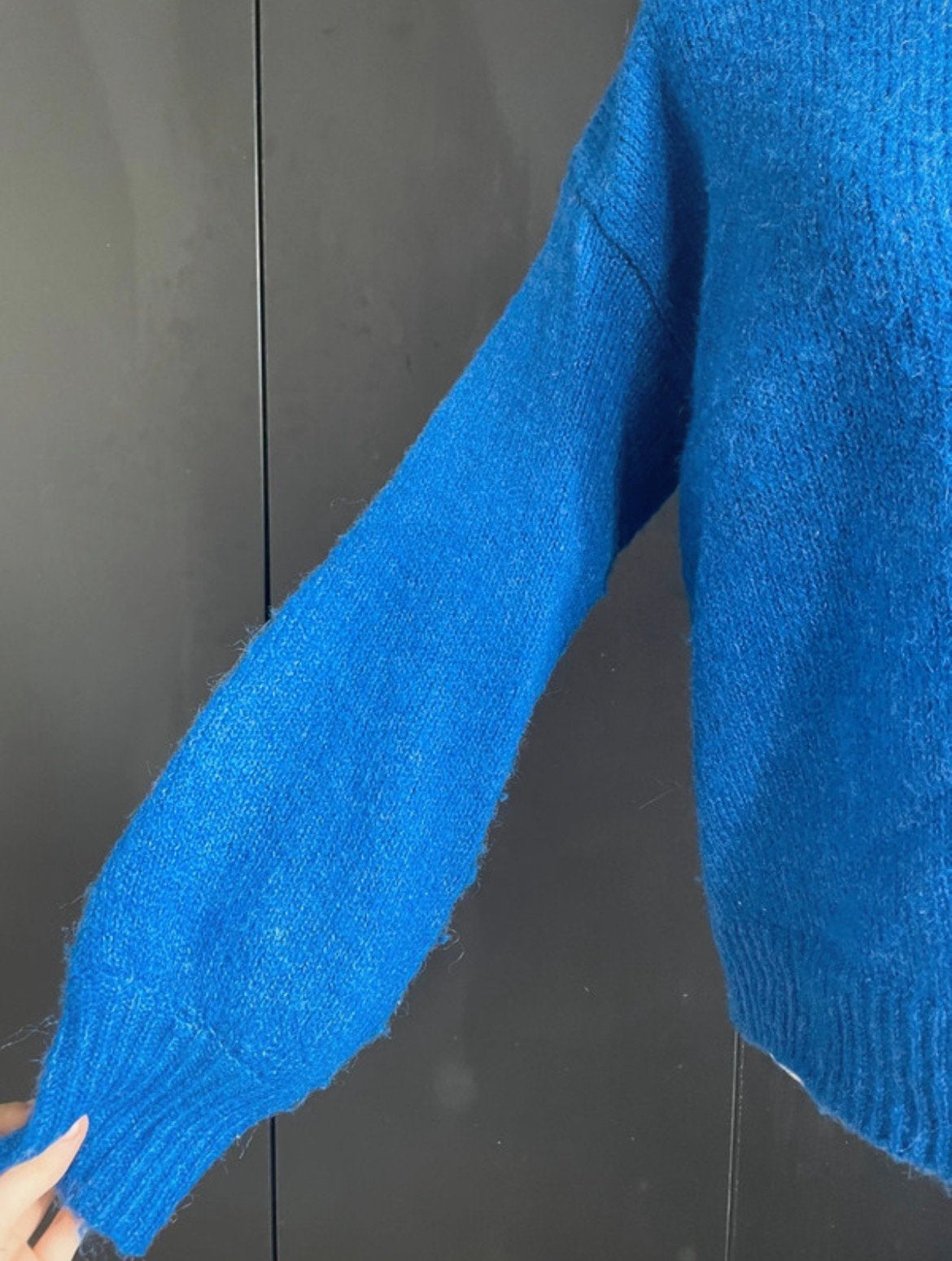 Blauwe wollen trui, Kleding | Dames, Verzenden, Zo goed als nieuw, Maat 36 (S)