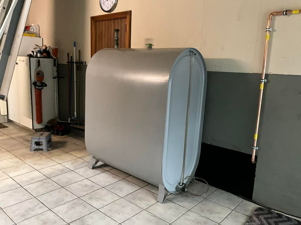 Mazouttank 1200 l, Doe-het-zelf en Bouw, Ophalen, Gebruikt