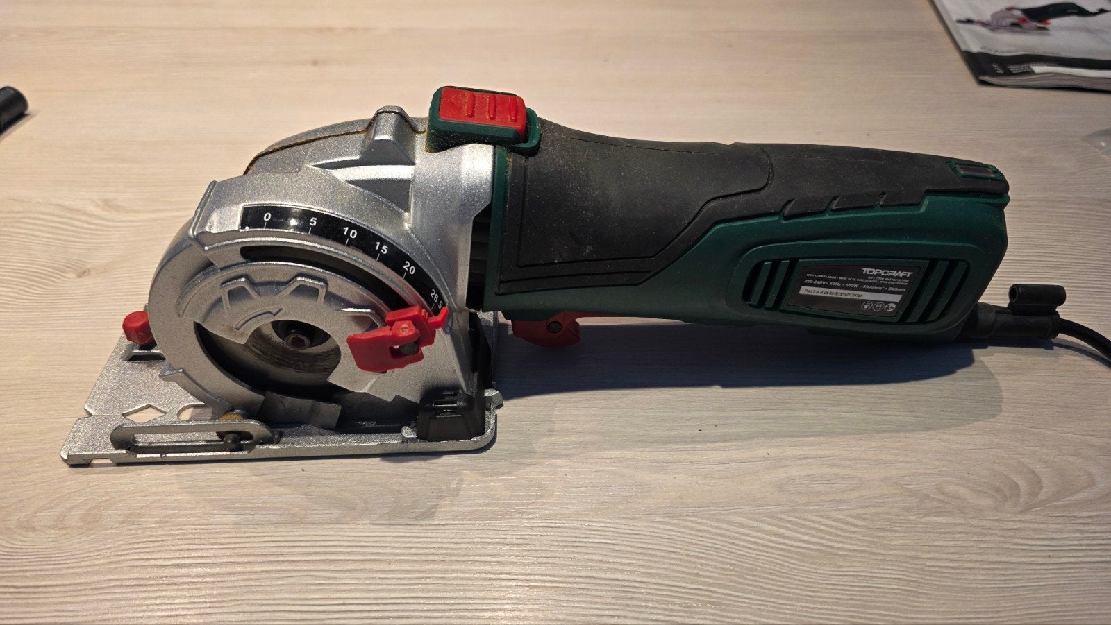 Topcraft Mini-Cirkelzaag XYZ452BE, Ophalen, Cirkelzaag