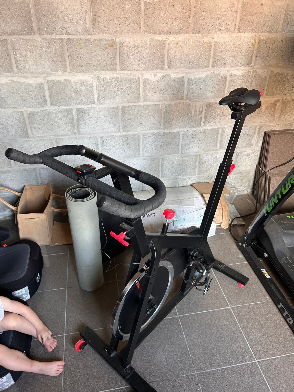Domyos Spinningfiets, Sport en Fitness, Fitnessapparatuur, Ophalen, Zo goed als nieuw, Spinningfiets