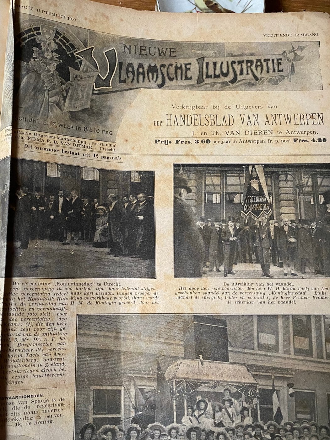 Nieuwe Vlaamse Illustratie 1909-1910-1911, Ophalen