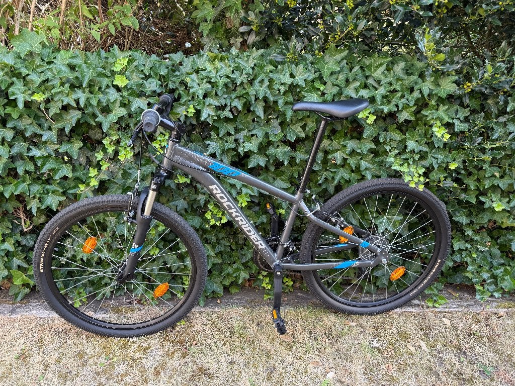 Kinder fiets jongens B-twin Rockrider, Fietsen en Brommers, Ophalen, 24 inch of meer, Velgrem, Aluminium