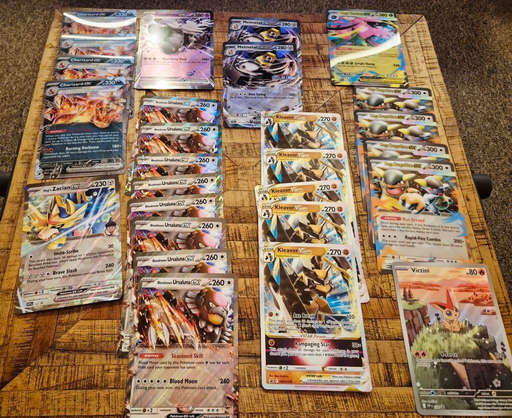 Pokémon EX / VSTAR lot – Charizard, Ursaluna, Kleavor, Venus, Ophalen of Verzenden, Zo goed als nieuw, Meerdere kaarten, Foil
