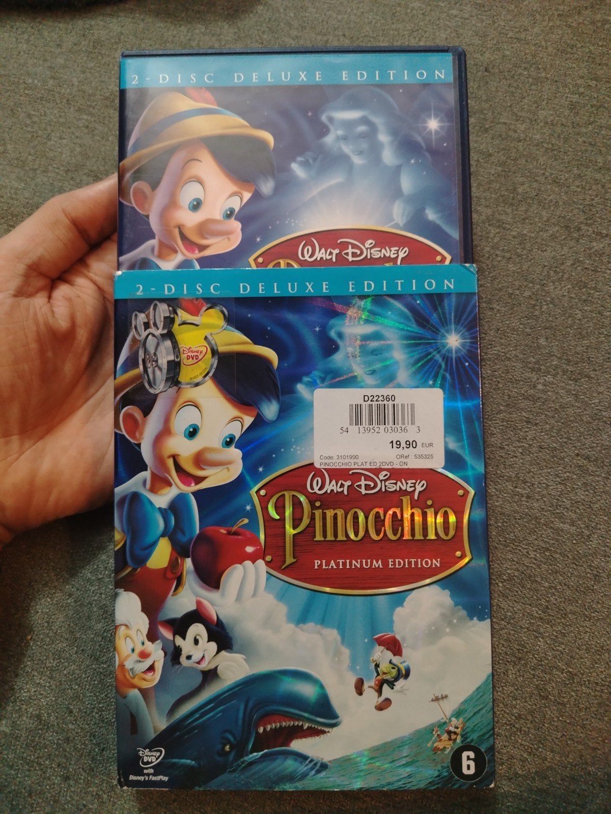 Walt Disney – Pinocchio – Platinum Edition – 2 Disc Deluxe E, Ophalen, Speciale editie