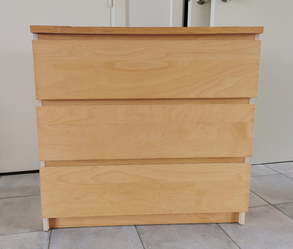 MALM commode 3 tiroirs, placage de bouleau, Maison & Meubles, Armoires | Commodes, 3 ou 4 tiroirs, 25 à 50 cm, Moins de 100 cm