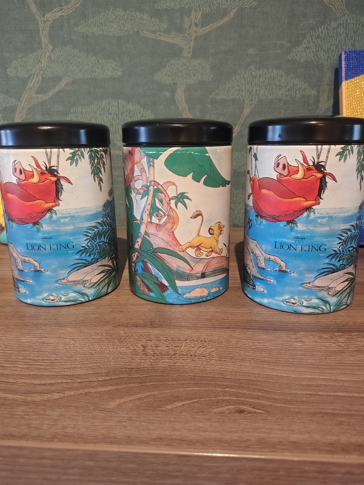 Vintage Brabantia Voorraadbussen - Disney The Lion King, Enlèvement ou Envoi, Le Roi Lion ou Le Livre de la Jungle, Utilisé, Autres types