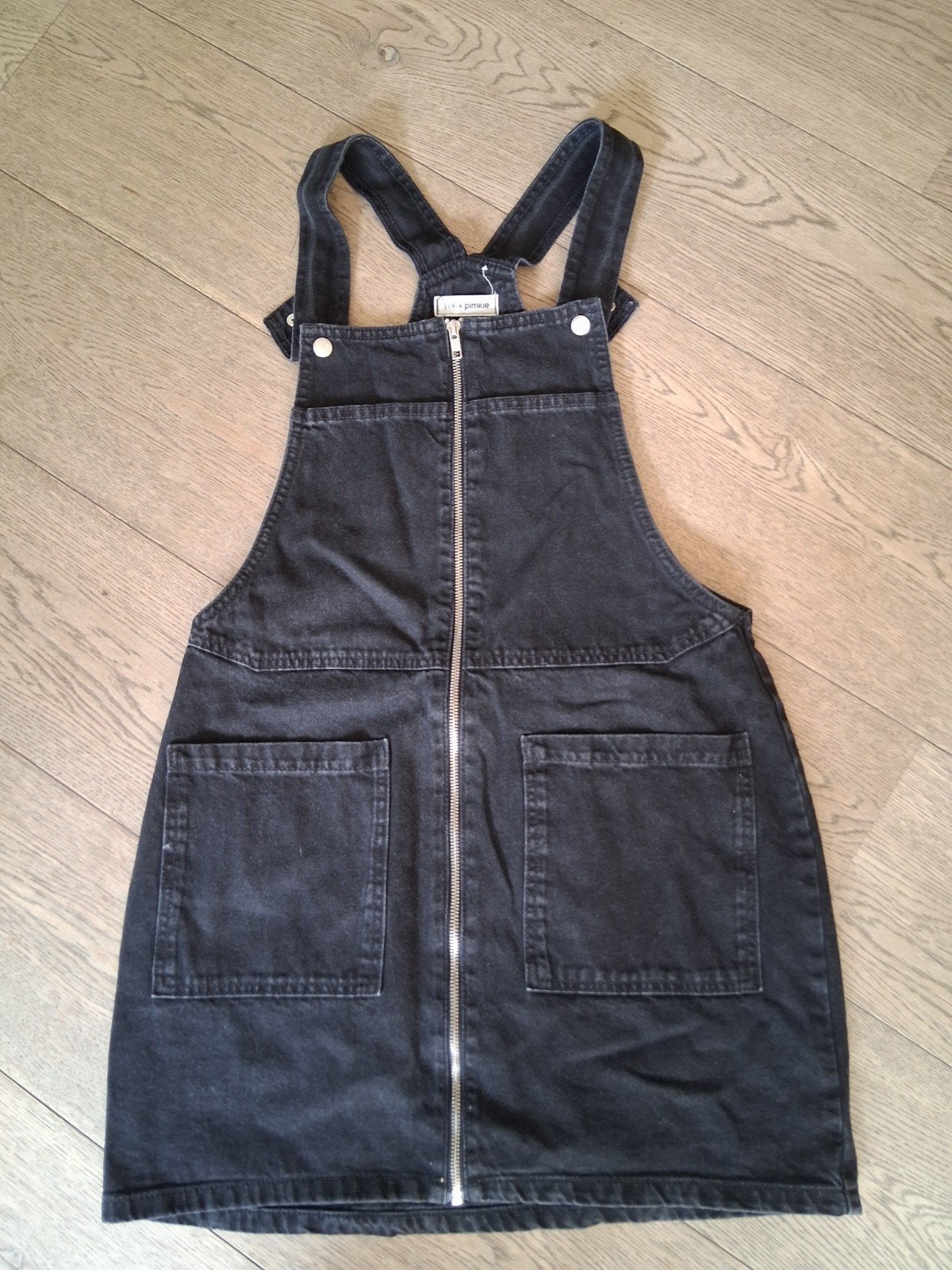 salopette kleedje jeans - zwarte jeans - met rits, Zwart, Overige jeansmaten, Ophalen of Verzenden, Pimkie