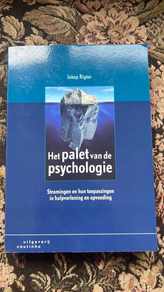 Boek van Jakop Rigter - Het palet van de psychologie, Boeken, Psychologie, Zo goed als nieuw, Cognitieve psychologie, Ophalen of Verzenden