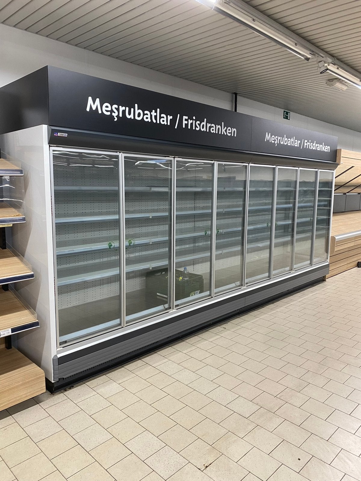 Professionele diepvrieswand / vrieskast, Enlèvement