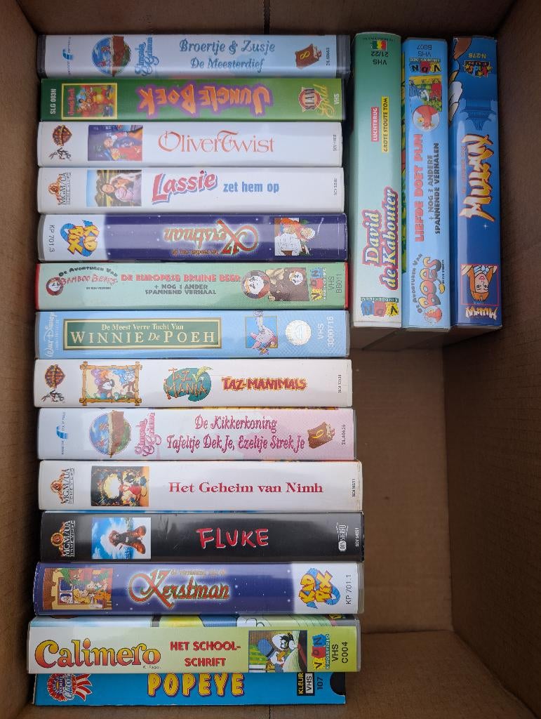 17 kindervideo cassettes, CD & DVD, DVD | Enfants & Jeunesse, À partir de 6 ans, Comme neuf, Autres genres, Enlèvement