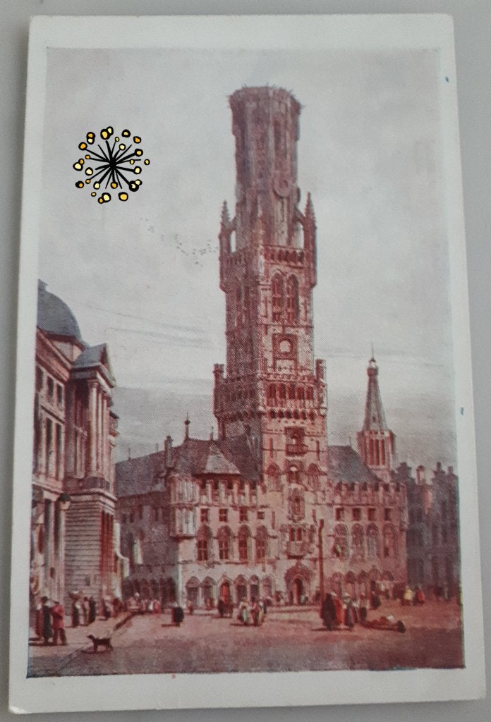 Oude PC BRUGGE voor Asiles soldats invalides Belges Ref 83, Ophalen of Verzenden, 1920 tot 1940, Ongelopen, West-Vlaanderen