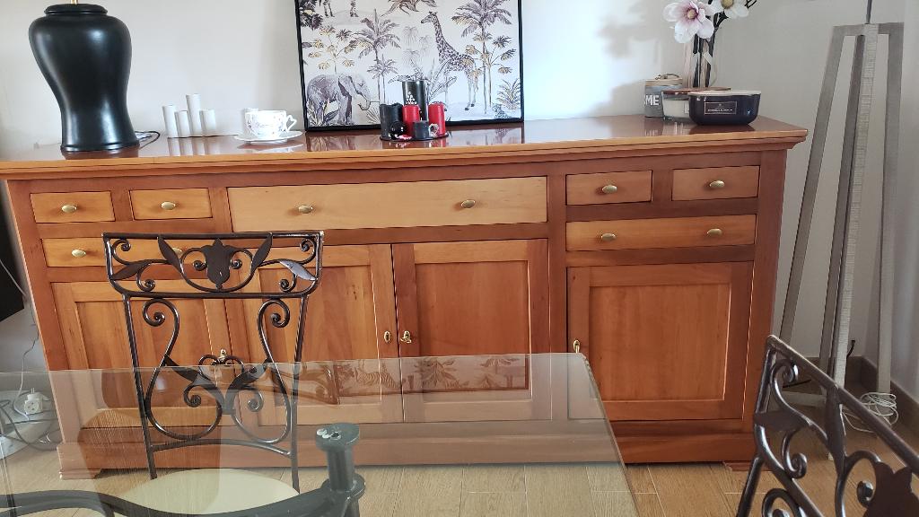 Meuble Bahut de Mobilier de France, Merisier Moderne, 150 à 200 cm, Comme neuf, Enlèvement