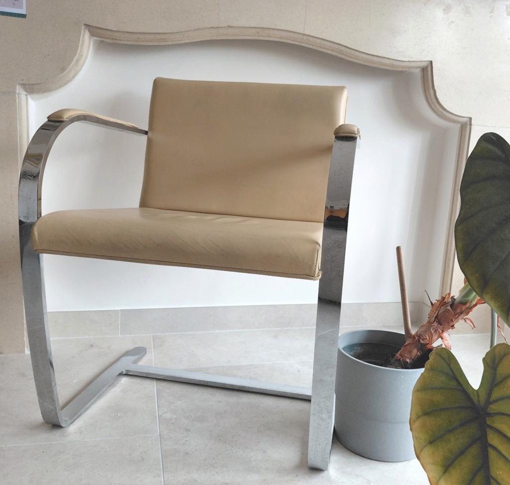 Design stoel vintage, Ophalen, Gebruikt, Wit, Modernisme