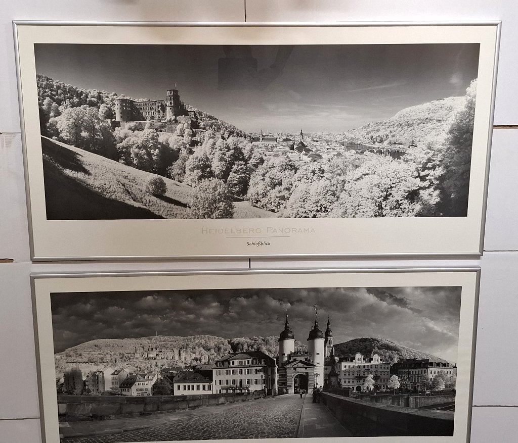 Photo d'art panoramique de Heidelberg, Antiquités & Art, Art | Dessins & Photographie, Enlèvement, Photo, Photographie, Encadré
