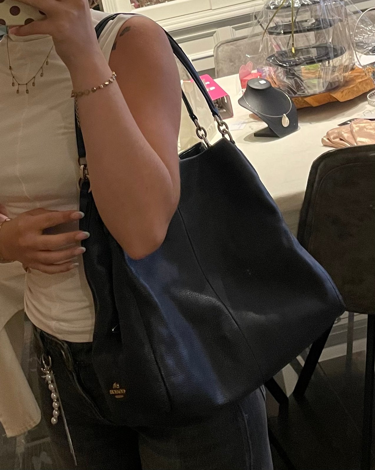 Sac Coach, Enlèvement, Utilisé, Bleu, Sac à bandoulière