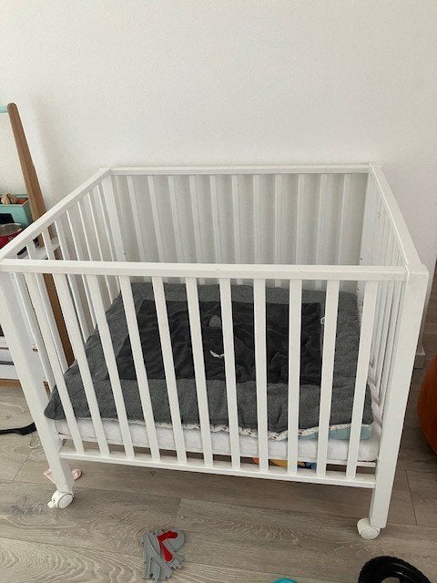 babypark met wielen, Enlèvement, Comme neuf, Rectangulaire, Réglable en hauteur