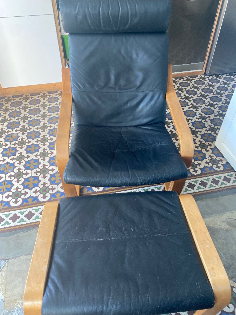 Fauteuil relax en cuir, Enlèvement, Utilisé, Cuir