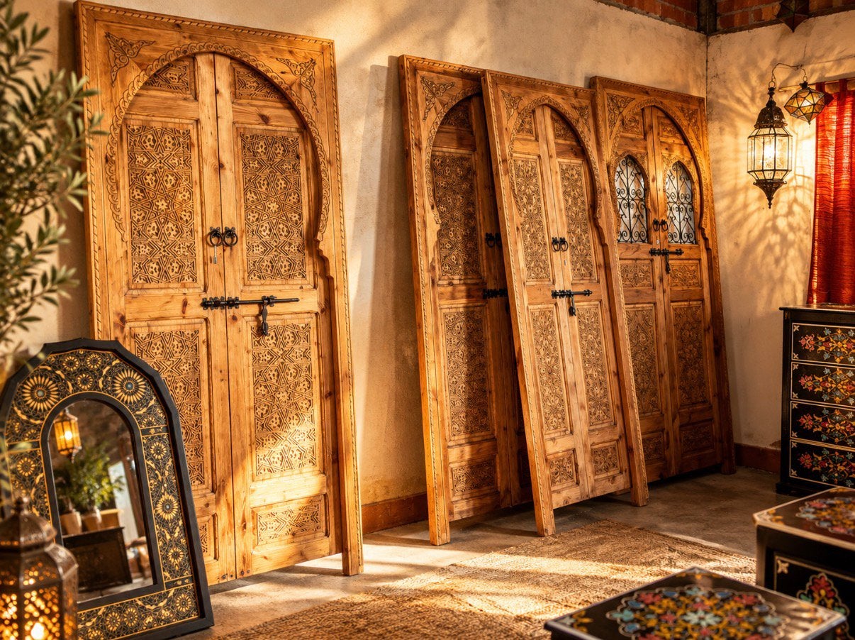 Porte marocaine fabriquée à la main, Enlèvement