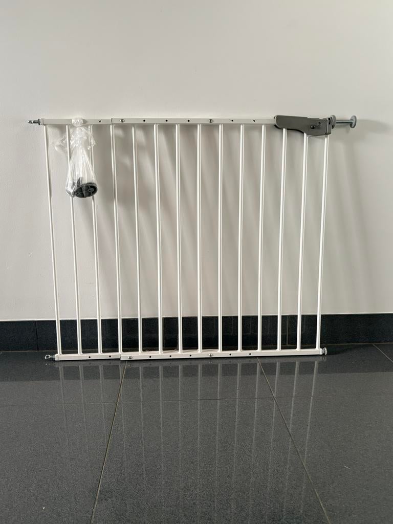 Portail pour enfants en métal peint blanc Prémaman, Enlèvement, Comme neuf