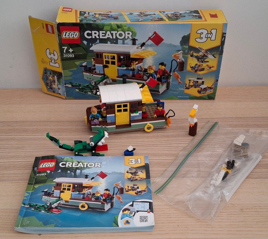 LEGO 31093 CREATOR 3 IN 1 het schip bij de rivier, Lego, Ophalen of Verzenden, Zo goed als nieuw, Inclusief instructies
