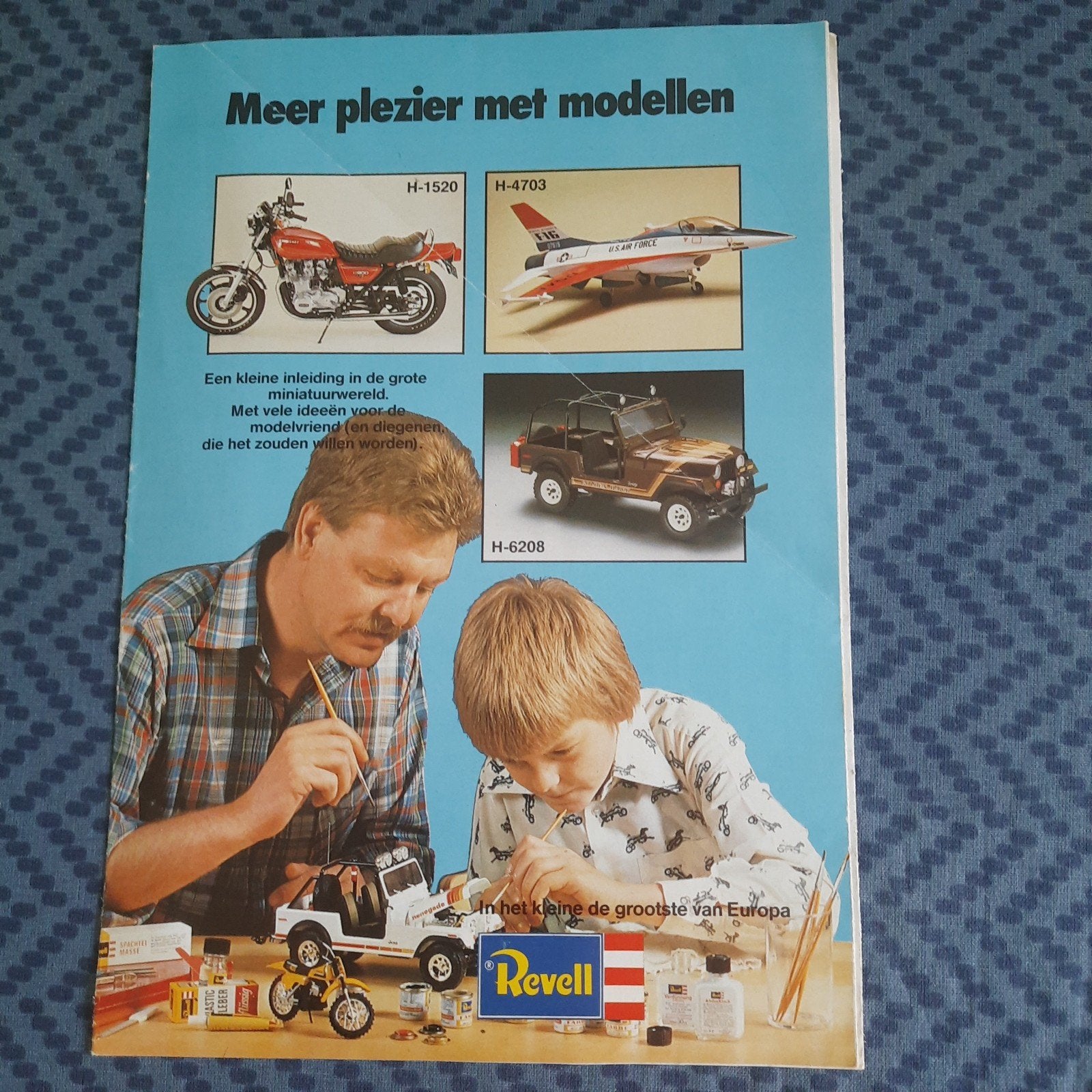 MODÉLISME REVELL *DOSSIER/DÉPLIANT VINTAGE*, Hobby & Loisirs créatifs, Enlèvement, Utilisé