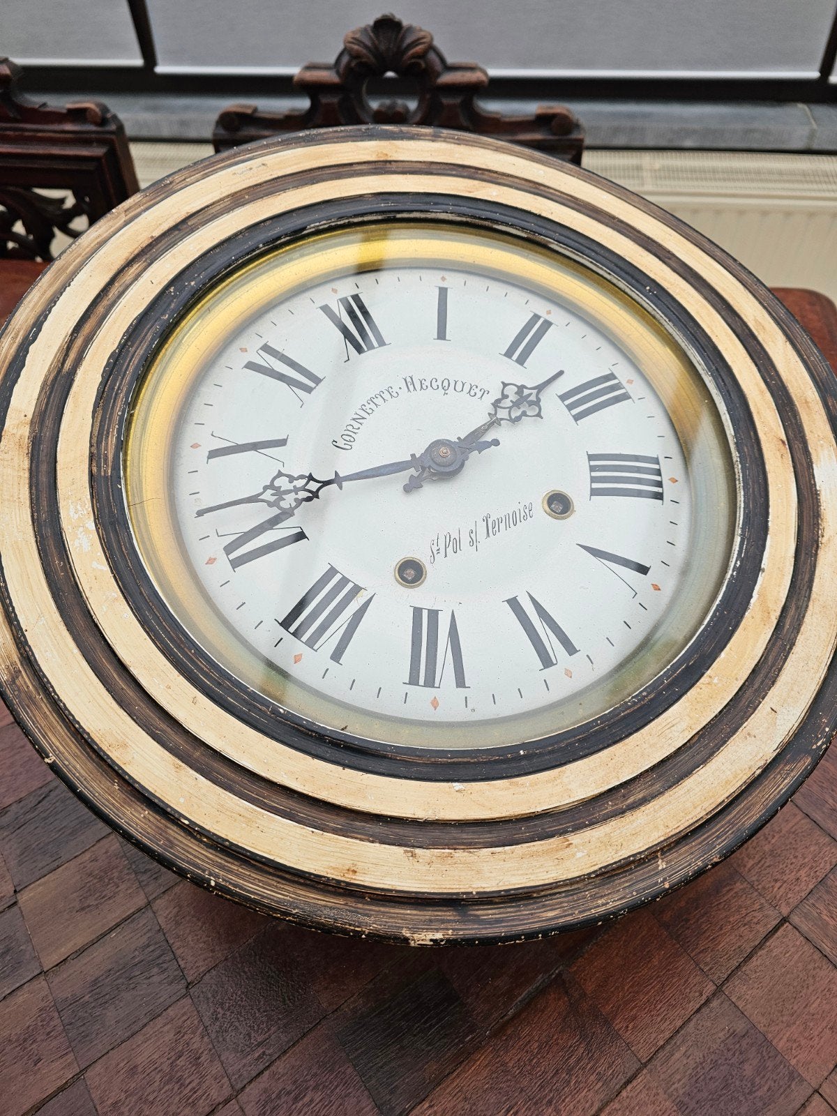 oeil de boeuf ronde klok, Antiek en Kunst, Ophalen