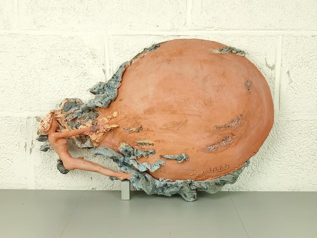 Terracotta kunstwerk Alberto Mirolo, Antiek en Kunst, Kunst | Beelden en Houtsnijwerken, Ophalen