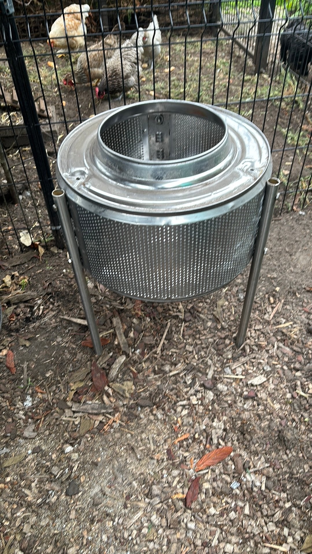 Vuurkorf van wastrommel, Ophalen, Zo goed als nieuw, Vuurkorf