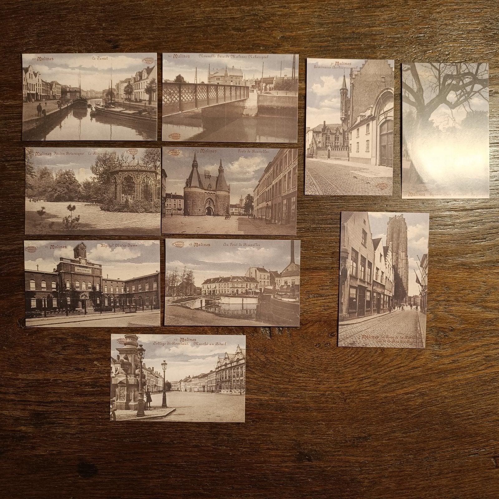 10 x Retro Gelimiteerde Postkaart Mechelen Malines, Ophalen of Verzenden