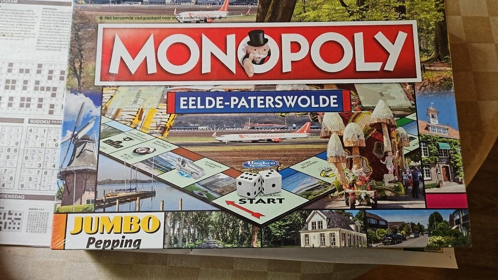 bordspel seal Monopoly Eelde - Paterswolde Monopolie, Hobby en Vrije tijd, Gezelschapsspellen | Bordspellen, Nieuw, Een of twee spelers