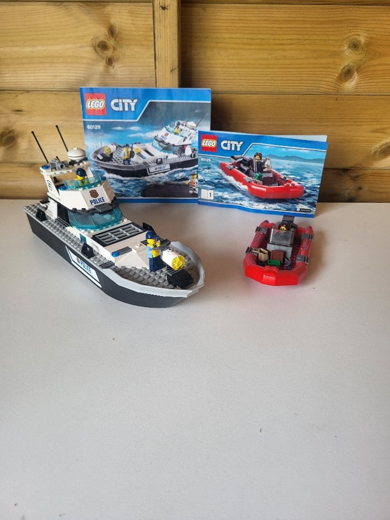 Lego City Set 60129 - Politie Patouilleboot, Lego, Ophalen of Verzenden, Inclusief instructies, Complete set