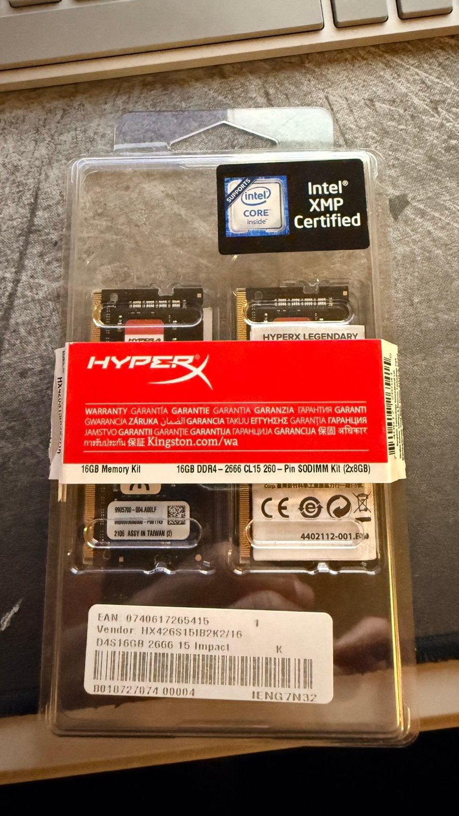 Kit DDR4 2666 de 16 Go, Neuf, Enlèvement ou Envoi, DDR4, Laptop