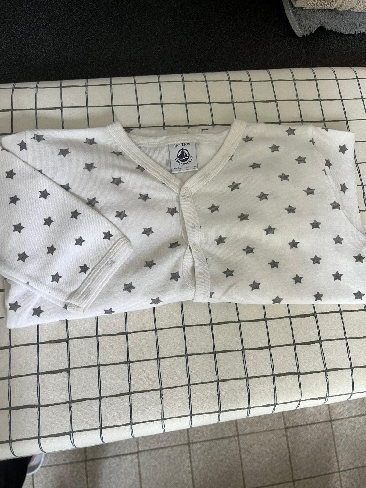 Pyjamas 1 pièce petit bateau 18 mois, Enlèvement, Utilisé