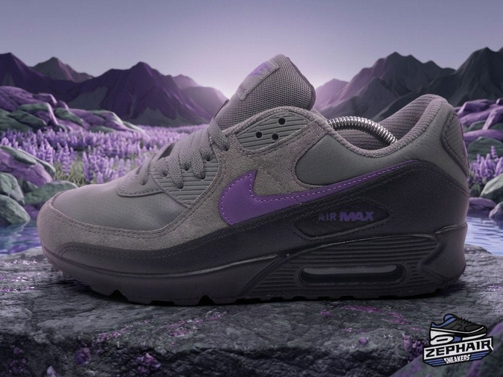 Nike Air Max 90 'Wild Grape' EU45.5 2025, Nike, Comme neuf, Baskets, Noir