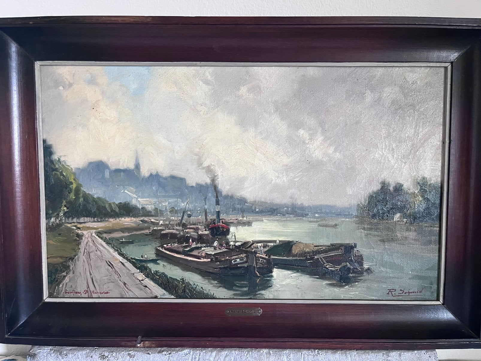 Peinture de Richard Schmid, Antiquités & Art, Enlèvement, Peinture à l'huile, Toile