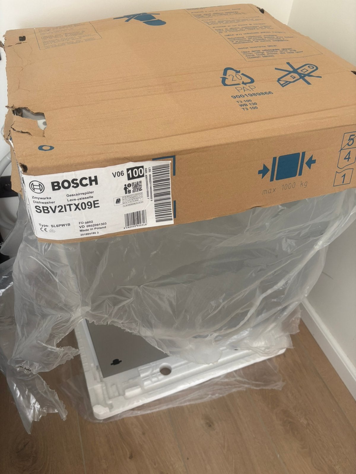 Splinternieuwe BOSCH XL vaatwasmachine, Elektronische apparatuur, Ophalen, Nieuw, Energieklasse A of zuiniger, Inbouw