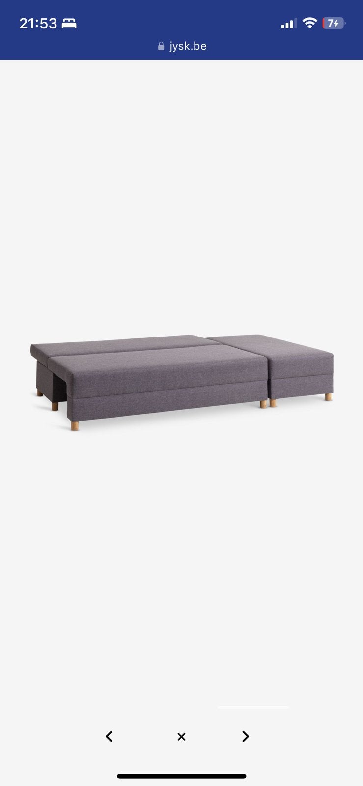 Canapé convertible, Maison & Meubles, 150 à 200 cm, Bois, Comme neuf, Trois personnes