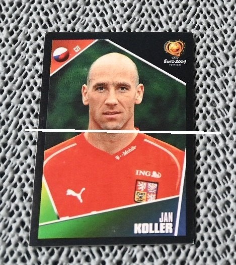 Panini / Euro 2004 /Jan Koller/ Tsjechie ( RSC Anderlecht ), Verzamelen, Verzenden, Zo goed als nieuw, Poster, Plaatje of Sticker