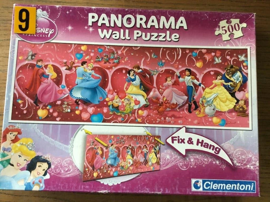 Puzzel Clementoni 500 stukjes Disney Panorama Wall puzzle, Hobby en Vrije tijd, Ophalen of Verzenden, 500 t/m 1500 stukjes, Gebruikt