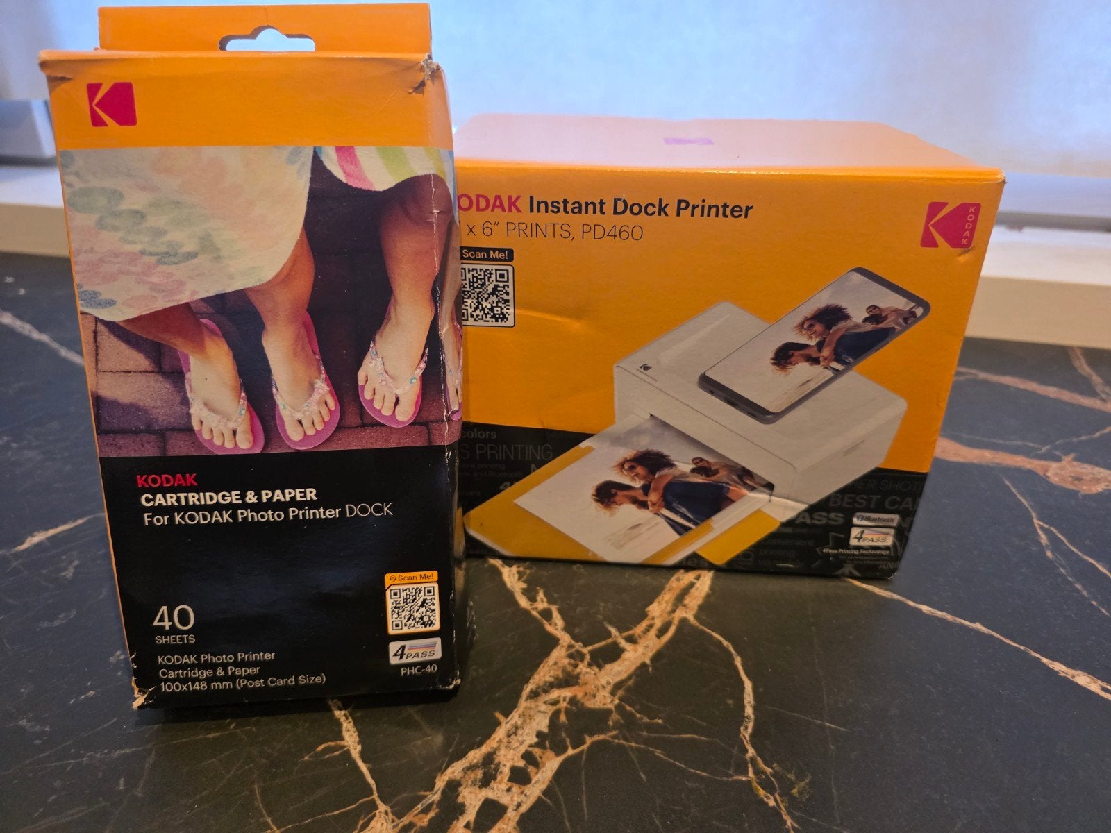 Compacte fotoprinter "Kodak Instant Dock Printer PD460"een c, Audio, Tv en Foto, Fotopapier op rol, Nieuw, Ophalen of Verzenden