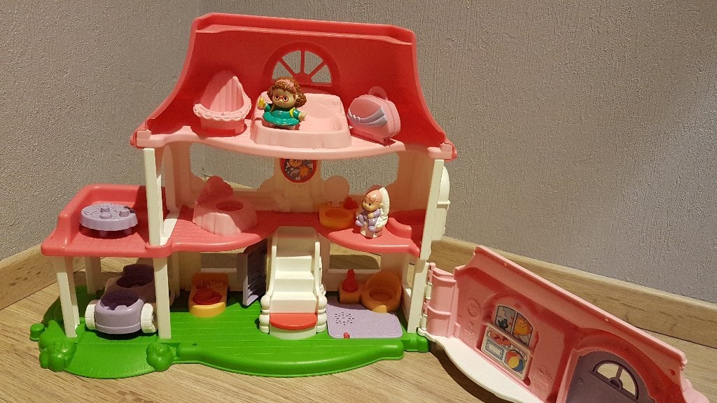 huisje fisher-price, Ophalen, Zo goed als nieuw, Speelset, Met geluid